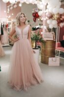 Full-Skirt Dress With A Sparkling Top