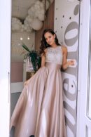 Graduation Dress With An Embroidered Top