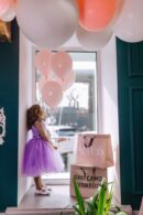 Lilac Midi Dress With A Full Skirt