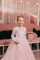 Floor-Length Dress Made Of Delicate Tulle With Butterflies
