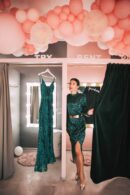 Dress With Open Back Made Of Sequins
