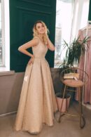 Chic Dress, Adorned With Pearls