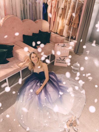Dress With A White Gradient