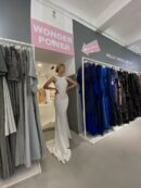 Fitted Dress White With Nebolshim Train