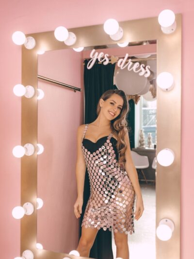 Chainmail dress silver
