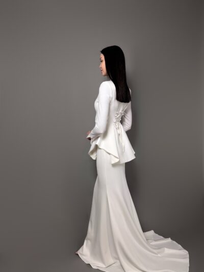 White Floor-Length Suit