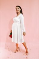 Midi Silk Wrap Dress