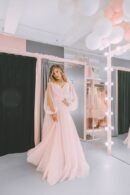 Dress Powder Pink Made Of Sparkling Tulle