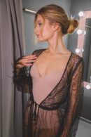 Minimalist Beige Bodysuit With Shaped Cups