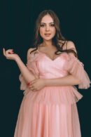 Dress Tulle With Thin Straps Off-The-Shoulder