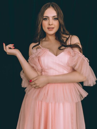 Dress Tulle With Thin Straps Off-The-Shoulder