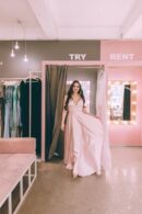 Dress Satin With Perekrestiem On Spinke