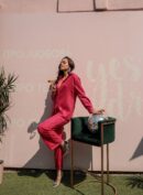 Suit Hot Pink With Sequins