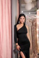 Striking Dress One-Shoulder